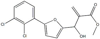 methyl 2-{[5-(2,3-dichlorophenyl)furan-2-yl](hydroxy)methyl}prop-2-enoate 结构式