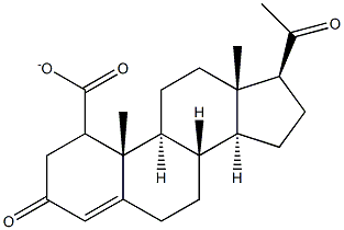 黄体酮羧酸甲酯 结构式