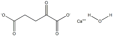 酮戊二酸钙盐一水合物 结构式