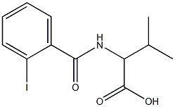 2-[(2-iodobenzoyl)amino]-3-methylbutanoic acid 结构式