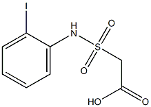 2-[(2-iodophenyl)sulfamoyl]acetic acid 结构式