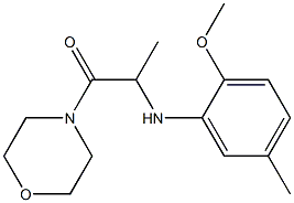 2-[(2-methoxy-5-methylphenyl)amino]-1-(morpholin-4-yl)propan-1-one 结构式