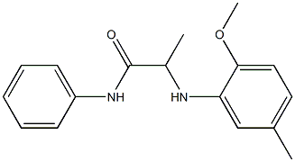 2-[(2-methoxy-5-methylphenyl)amino]-N-phenylpropanamide 结构式