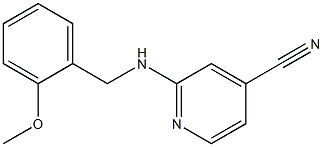 2-[(2-methoxybenzyl)amino]isonicotinonitrile 结构式