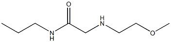 2-[(2-methoxyethyl)amino]-N-propylacetamide 结构式