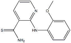 2-[(2-methoxyphenyl)amino]pyridine-3-carbothioamide 结构式
