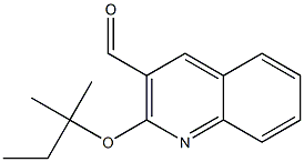 2-[(2-methylbutan-2-yl)oxy]quinoline-3-carbaldehyde 结构式