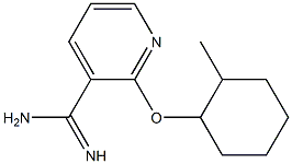 2-[(2-methylcyclohexyl)oxy]pyridine-3-carboximidamide 结构式