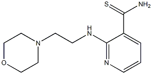 2-[(2-morpholin-4-ylethyl)amino]pyridine-3-carbothioamide 结构式