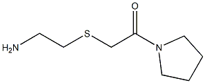 2-[(2-oxo-2-pyrrolidin-1-ylethyl)thio]ethanamine 结构式