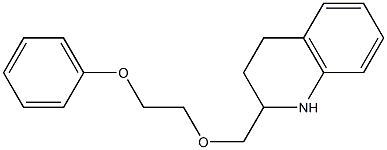 2-[(2-phenoxyethoxy)methyl]-1,2,3,4-tetrahydroquinoline 结构式