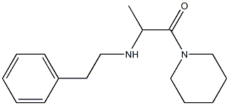 2-[(2-phenylethyl)amino]-1-(piperidin-1-yl)propan-1-one 结构式