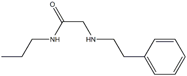2-[(2-phenylethyl)amino]-N-propylacetamide 结构式