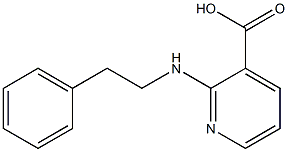 2-[(2-phenylethyl)amino]pyridine-3-carboxylic acid 结构式