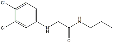 2-[(3,4-dichlorophenyl)amino]-N-propylacetamide 结构式