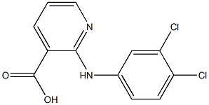 2-[(3,4-dichlorophenyl)amino]pyridine-3-carboxylic acid 结构式
