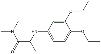 2-[(3,4-diethoxyphenyl)amino]-N,N-dimethylpropanamide 结构式