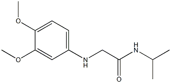 2-[(3,4-dimethoxyphenyl)amino]-N-(propan-2-yl)acetamide 结构式