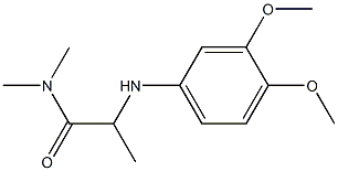 2-[(3,4-dimethoxyphenyl)amino]-N,N-dimethylpropanamide 结构式