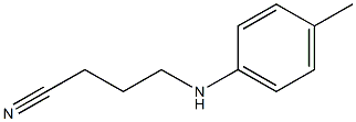 4-[(4-methylphenyl)amino]butanenitrile 结构式