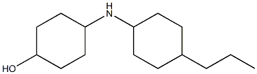 4-[(4-propylcyclohexyl)amino]cyclohexan-1-ol 结构式