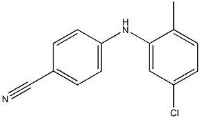 4-[(5-chloro-2-methylphenyl)amino]benzonitrile 结构式