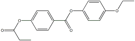 p-Propanoyloxybenzoic acid p-ethoxyphenyl ester 结构式