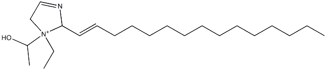 1-Ethyl-1-(1-hydroxyethyl)-2-(1-pentadecenyl)-3-imidazoline-1-ium 结构式