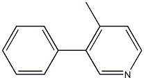 3-苯基-4-甲基吡啶 结构式