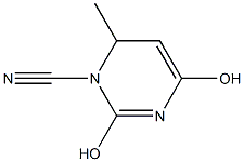 3-氰基-4-甲基-2,6-二羟基嘧啶 结构式