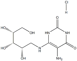 5-Amino-6-(D-ribitylamino)uracil (hydrochloride) 结构式