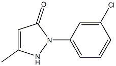 间氯吡唑啉酮 结构式