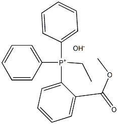 甲氧甲酰基乙基三苯基氢氧化膦 结构式