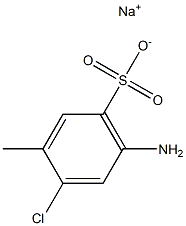 2-氯基-4-氨基甲苯-5-磺酸钠 结构式