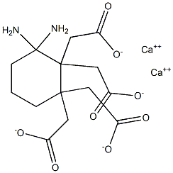 环己二胺四乙酸-钙 结构式