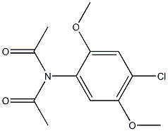 乙酰基乙酰-2,5-二甲氧基-4-氯苯胺 结构式