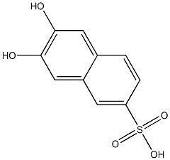 2,3-二羟基萘-6-磺酸 结构式