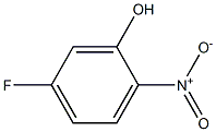 2-硝基-5-氟苯酚 结构式