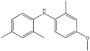 4-甲氧基-2-甲基-2',4'-二甲基二苯胺 结构式