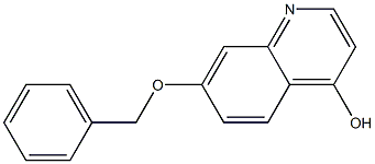 4-羟基-7-苄氧基喹诺啉 结构式