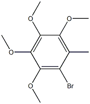 2-溴-3,4,5,6-四甲氧基甲苯 结构式