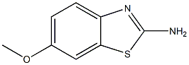 6-甲氧基-2-氨基苯并噻唑 结构式
