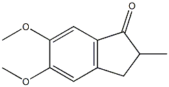 5,6-二甲氧基-2-亚甲基-1-茚酮 结构式
