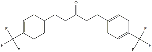 1,5-双-(4-三氟甲基苯基)-1,4-二烯-3-戊酮 结构式