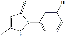 1-(3'-氨基)苯基-3甲基-5-吡唑啉酮 结构式