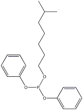 亚磷酸二苯一异辛酯 结构式