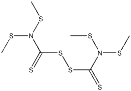 双-(二甲基二硫代氨基甲酰基)二硫化物 结构式
