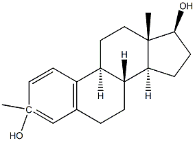 3-甲基雌二醇 结构式