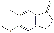 5-METHOXY-6-METHYLINDAN-1-ONE 结构式