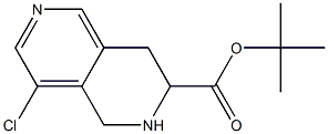 7-BOC-4-CHLORO-5,6,7,8-TETRAHYDROPYRIDO[3,4-D]PYRIDINE 结构式